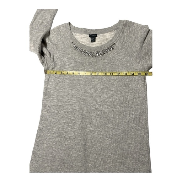 Paraphrase Embellished Tunic oversized Gray Sweater Dress size M
T - Picture 11 of 12